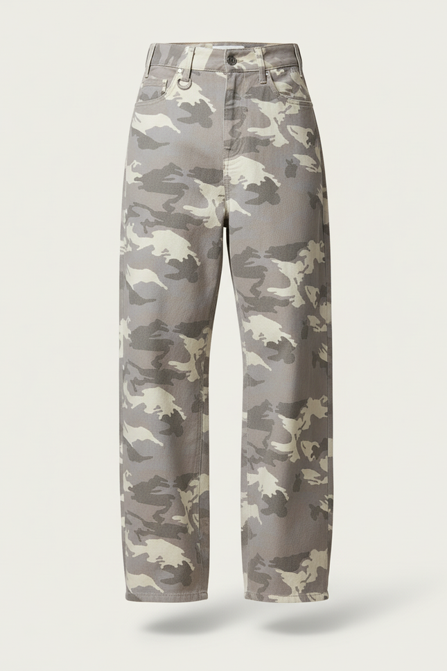 Pantalon Baggy Camouflage - Imprimé Jean - vue 3