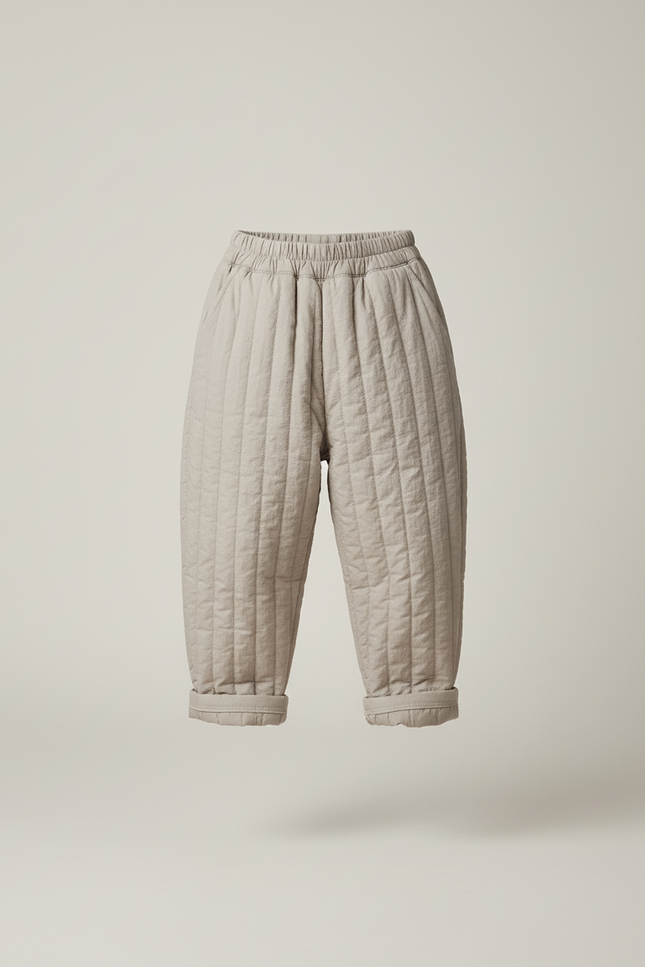 Pantalon Baggy Gris Matelassé Ample Confortable Enfant - Molleton - vue 3
