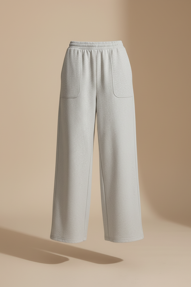 Pantalon Jogging Baggy Femme - Gris Molleton - vue 3