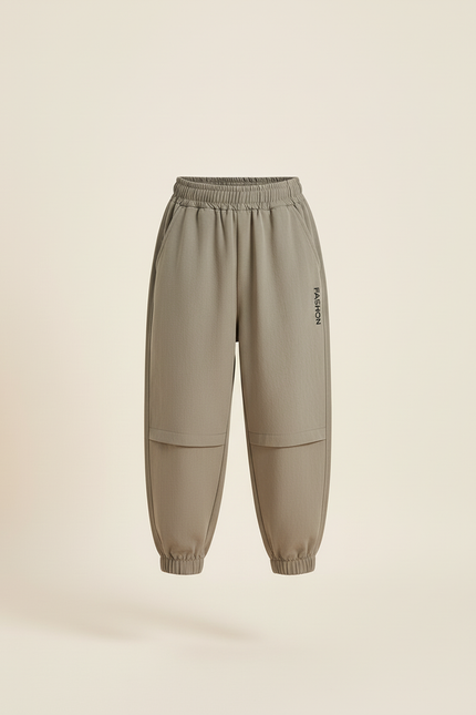 Pantalon Baggy Kaki Coton Ample Décontracté Sport Enfant - Molleton - vue 3
