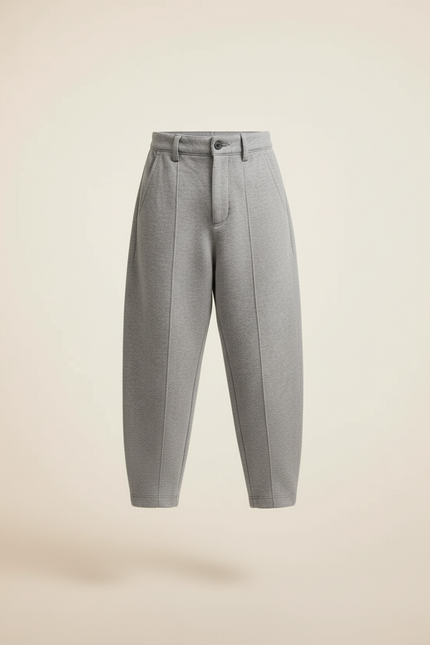 Pantalon Baggy Gris Sport Ample Coton Enfant - Molleton - vue 3
