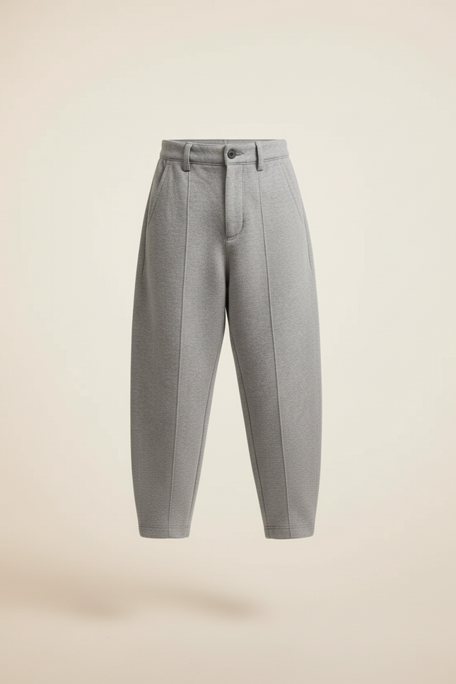 Pantalon Baggy Gris Sport Ample Coton Enfant - Molleton - vue 3