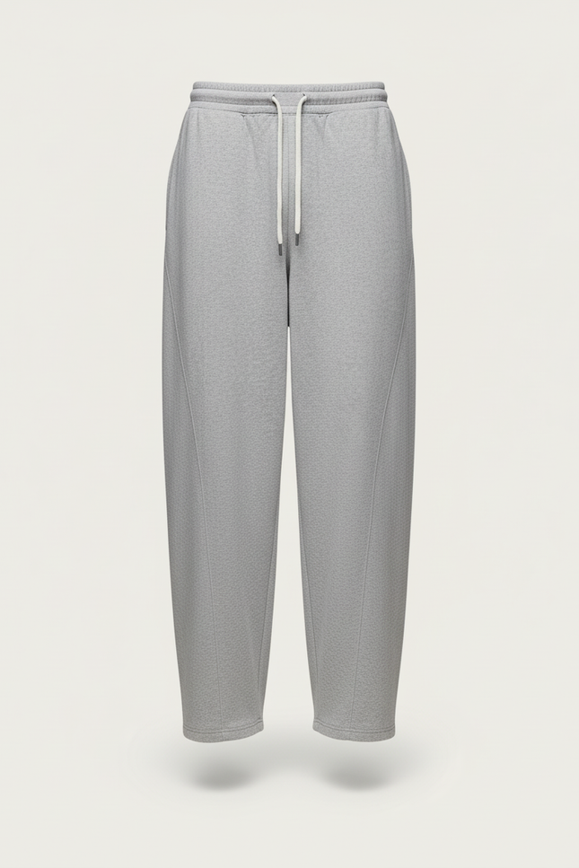 Pantalon Baggy Gris Ample Sport Cordon Décontracté Homme - Molleton - vue 3