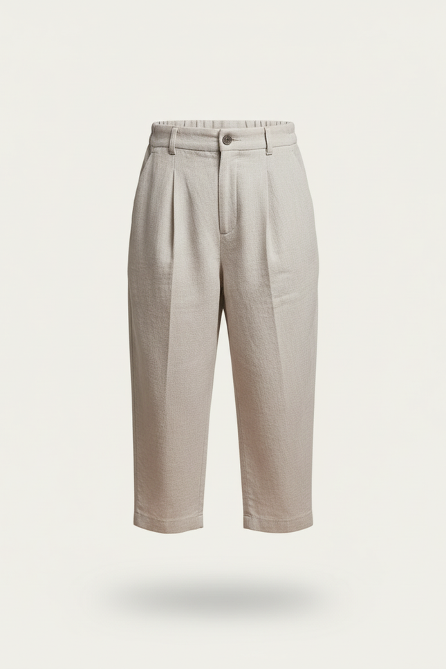 Pantalon Baggy Lin Gris Ample Bretelles Enfant - vue 3