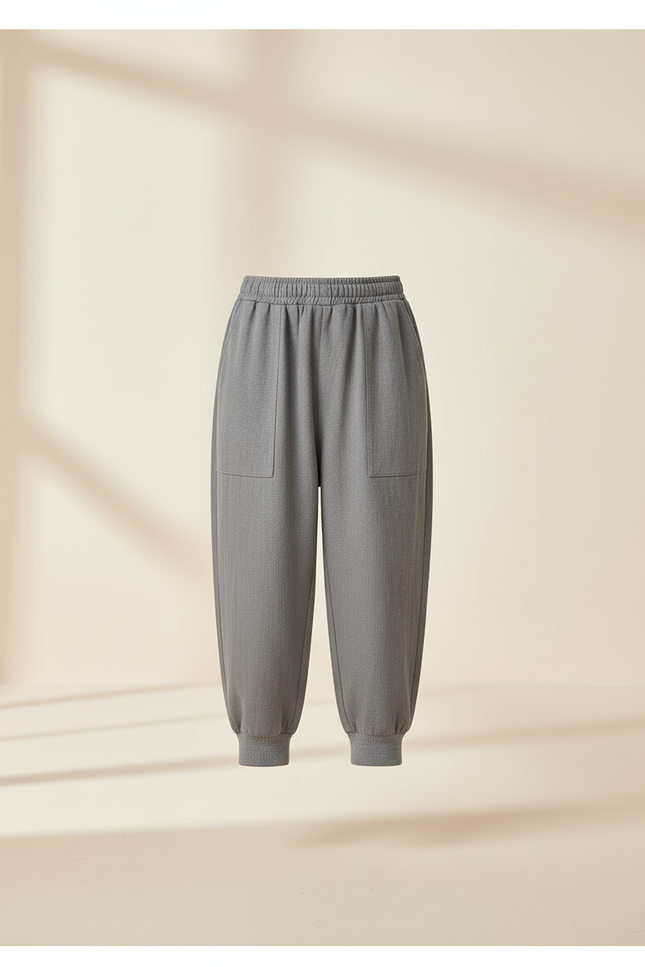 Pantalon Baggy Gris Ample Coton Décontracté Garçon - Lin - vue 3