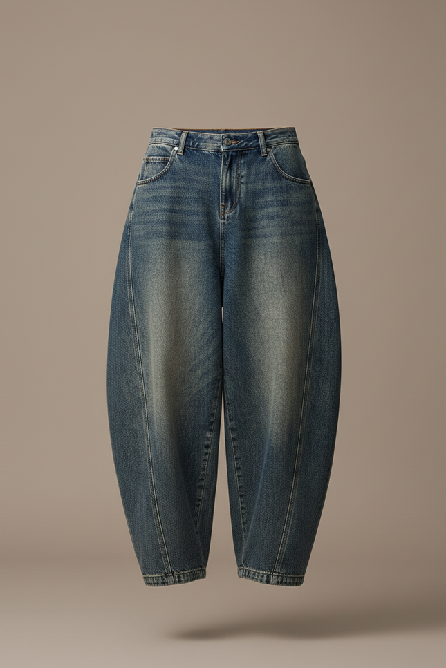 Pantaloni Uomo Baggy - Bleu Jean - vue 3
