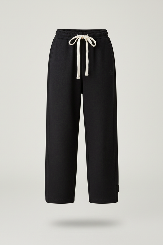 Pantalon Baggy Noir Ample Molleton Confortable Enfant - vue 3