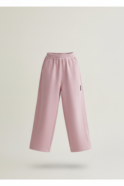 Pantalon Baggy Rose Ample Décontracté Molletonné Enfant - vue 3