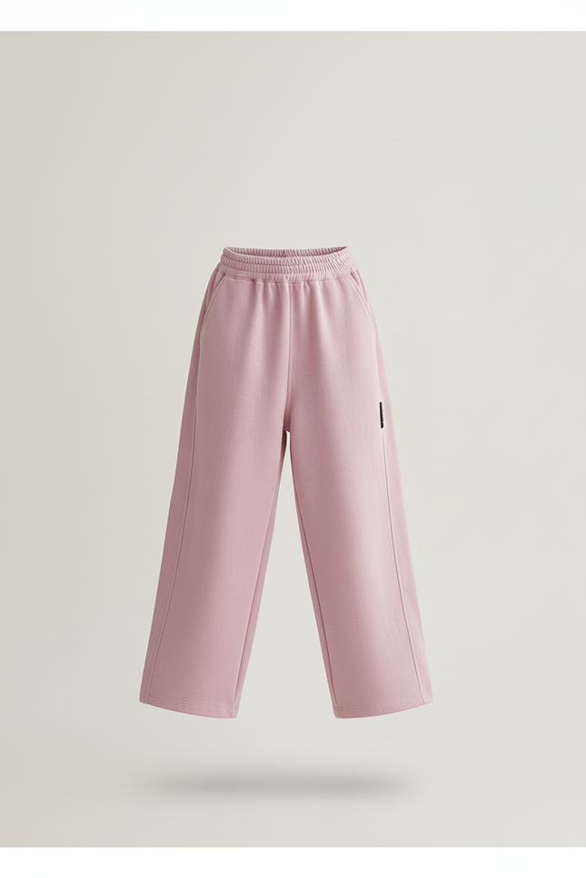 Pantalon Baggy Rose Ample Décontracté Molletonné Enfant - vue 3