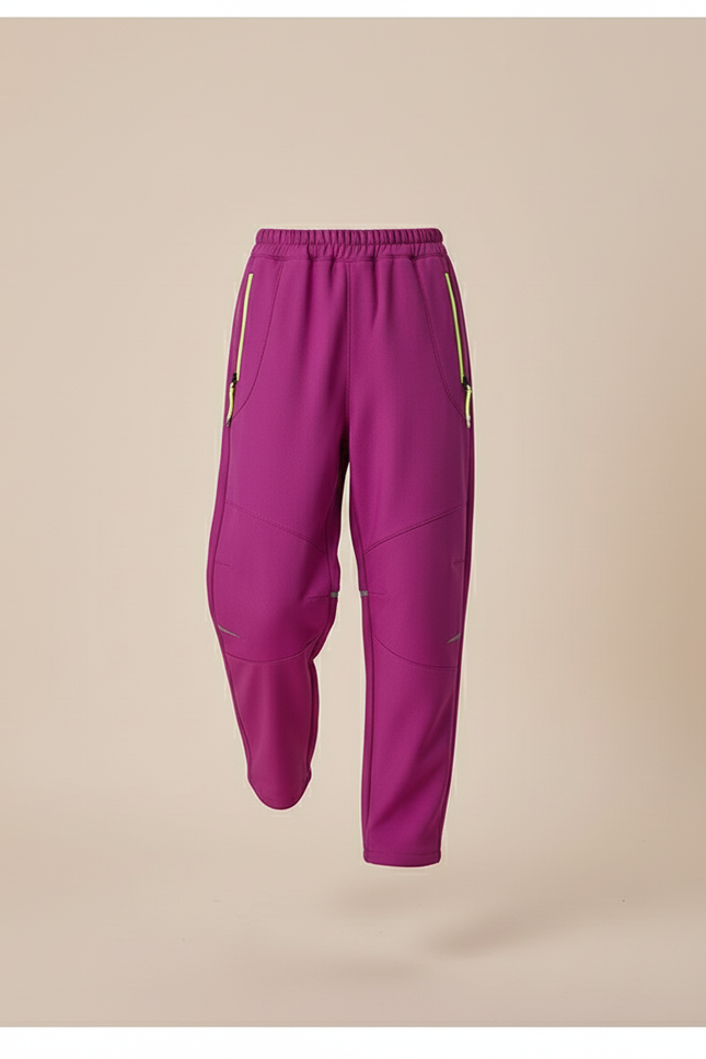 Pantalon Baggy Fuchsia Ample Sportif Fille - Rose Polyester - vue 3