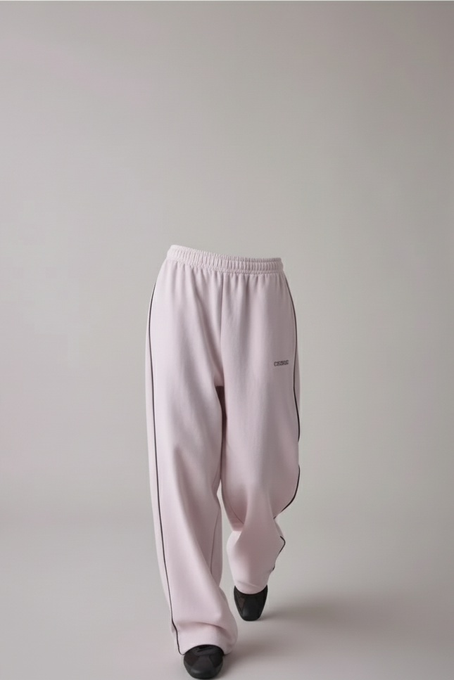 Pantalon Baggy Rose Ample Décontracté Sport Femme - Molleton - vue 3