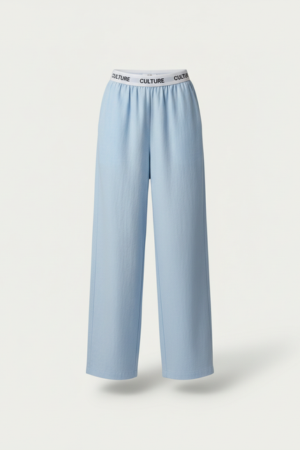Pantalon Baggy Bleu Clair Ample Confortable CULTURE Femme - Coton - vue 3