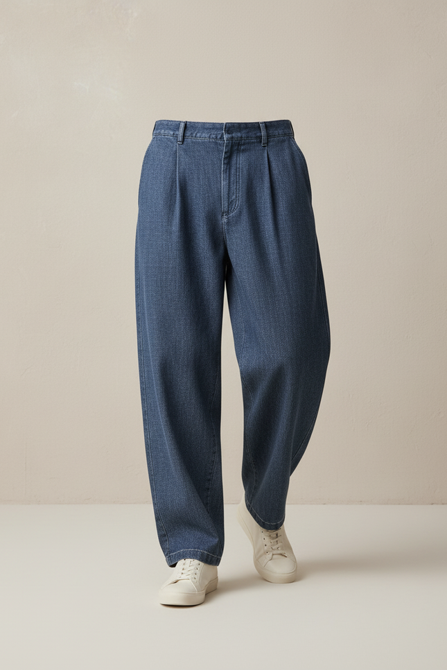 Pantalon Baggy Homme Bleu - Jean - vue 3