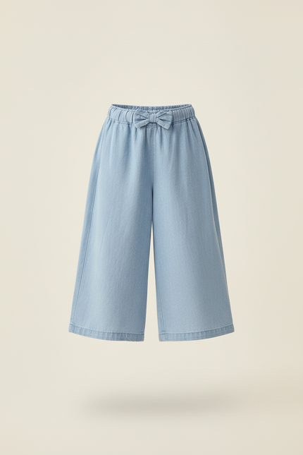 Pantalon Baggy Bleu Clair Denim Ample Décontracté Fille - Jean - vue 3