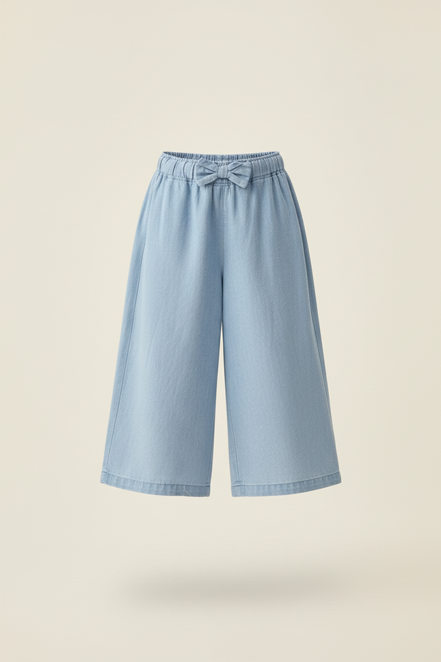 Pantalon Baggy Bleu Clair Denim Ample Décontracté Fille - Jean - vue 3