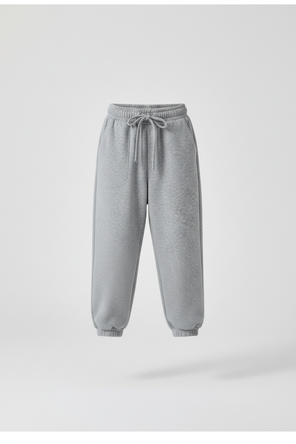 Pantalon Baggy Gris Ample Molletonné Doux Garçon - vue 3