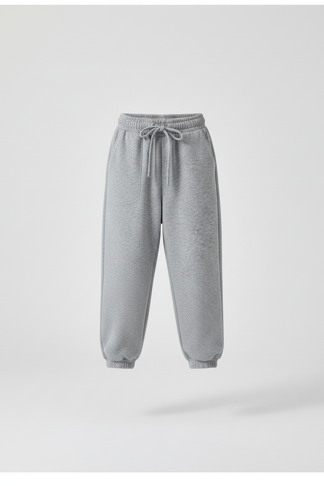 Pantalon Baggy Gris Ample Molletonné Doux Garçon - vue 3
