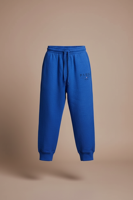 Pantalon Baggy Bleu Royal Lin Imprimé PARIS Enfant - vue 3
