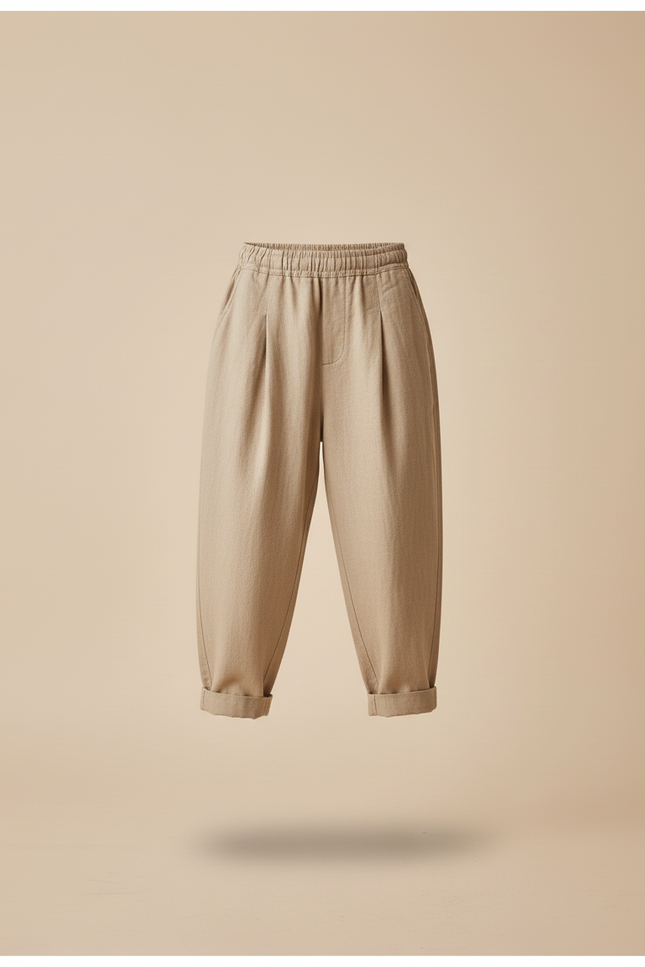 Pantalon Baggy Efcd - Beige Lin - vue 3