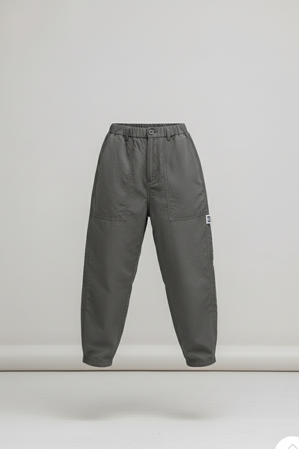 Pantalon Baggy Gris Ample Cargo Décontracté Garçon - Toile - vue 3