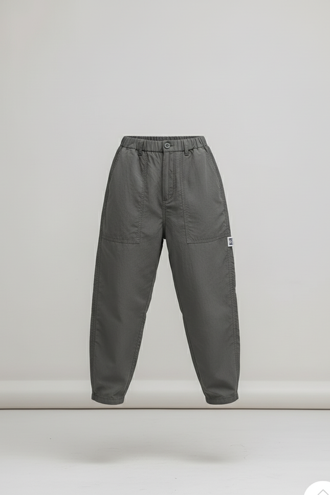 Pantalon Baggy Gris Ample Cargo Décontracté Garçon - Toile - vue 3