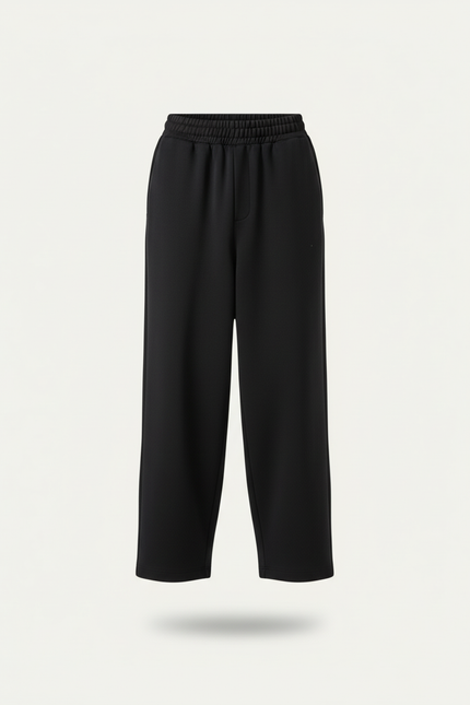 Pantalon Baggy Noir Ample Fluide Homme Décontracté - Molleton - vue 3