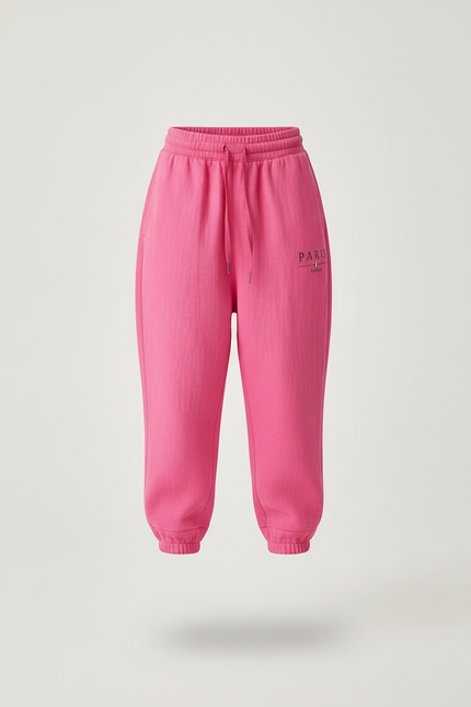 Pantalon Baggy Rose Fuschia Molleton Imprimé PARIS Enfant - vue 3