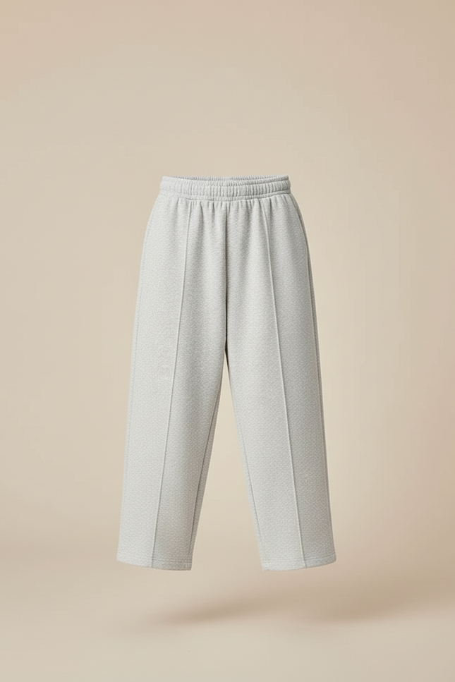 Pantalon Baggy Gris Ample Coton Enfant Décontracté Doux - Molleton - vue 3