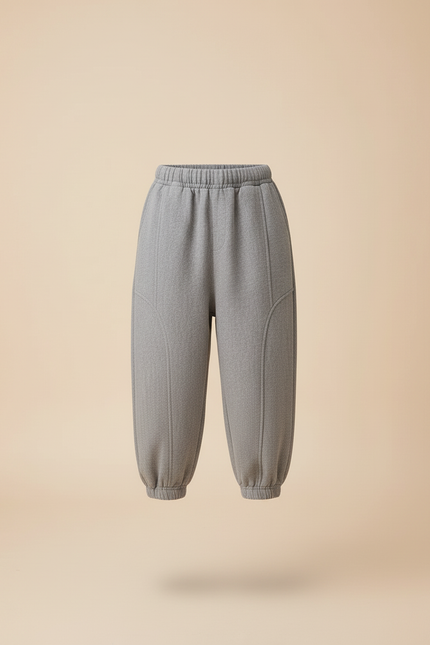 Pantalon Baggy Gris Ample Confortable Garçon - Molleton - vue 3