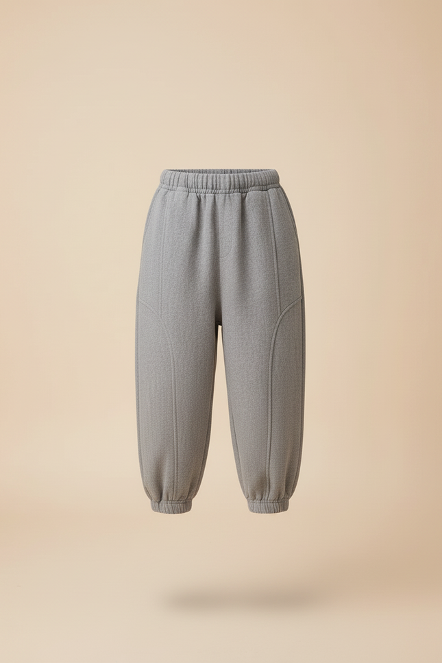 Pantalon Baggy Gris Ample Confortable Garçon - Molleton - vue 3