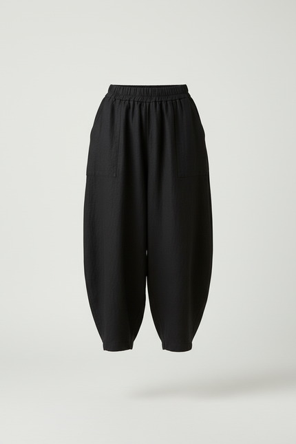 Pantalon Sport Baggy Femme - Noir Lin - vue 3
