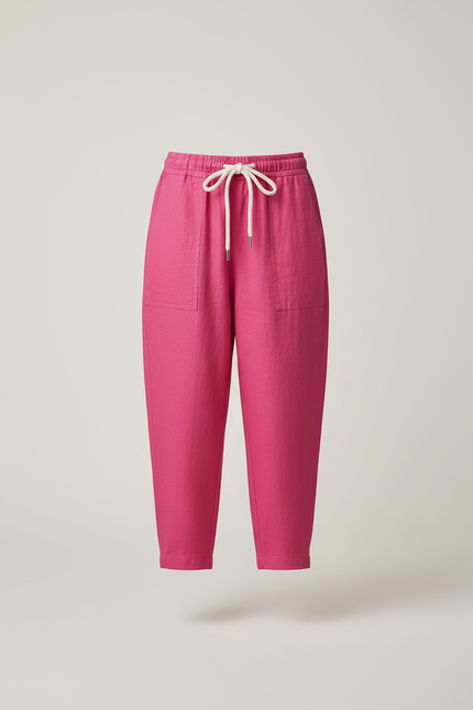 Pantalon Baggy Rose Fushia Lin Ample Enfant Décontracté - vue 3