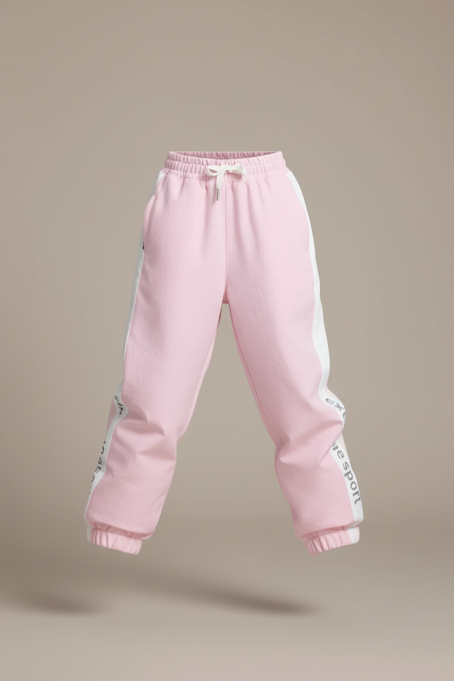 Pantalon Baggy Rose Ample Décontracté Enfant Sport - Polyester - vue 3