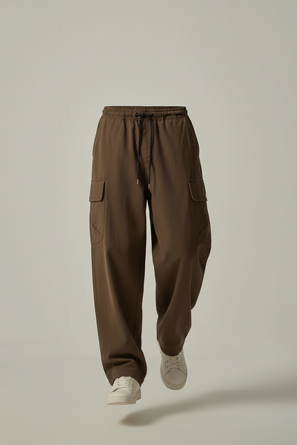 Pantaloni Militari Baggy - Marron Toile - vue 3