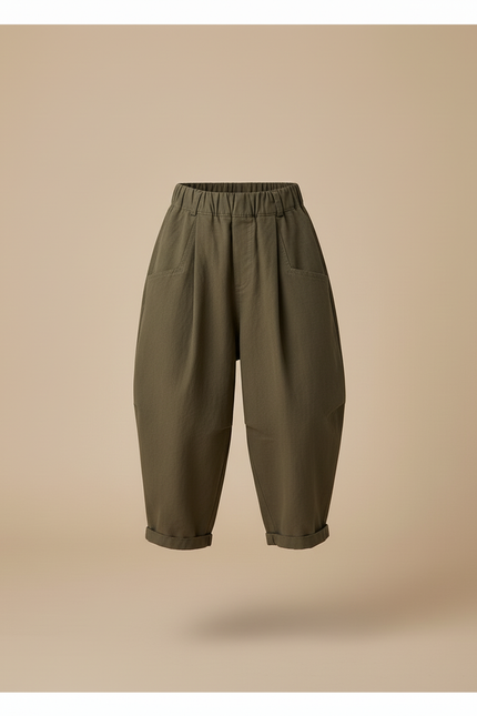Pantalon Baggy Kaki Ample Coton Enfant - vue 3