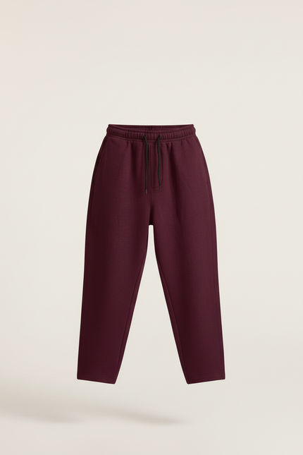 Pantalon Baggy Bordeaux Molleton Ample Sport Décontracté - vue 3