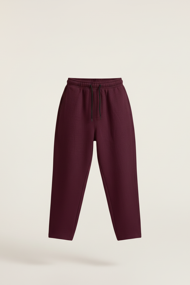 Pantalon Baggy Bordeaux Molleton Ample Sport Décontracté - vue 3