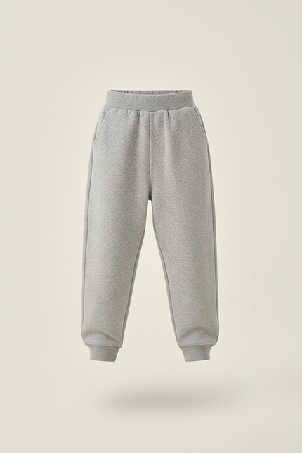 Pantalon Baggy Gris Molletonné Confortable Enfant - vue 3