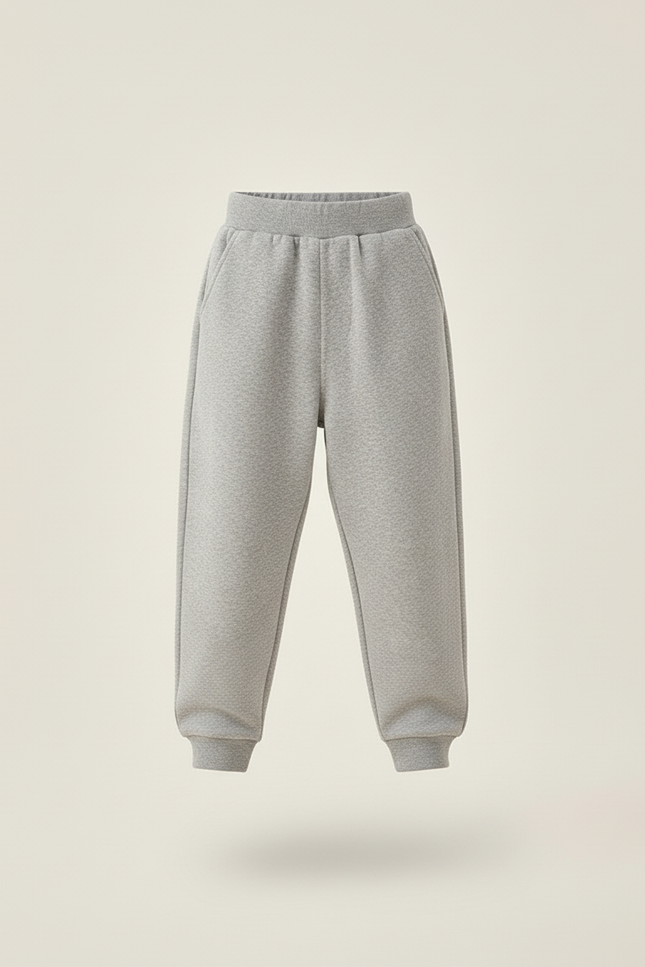 Pantalon Baggy Gris Molletonné Confortable Enfant - vue 3