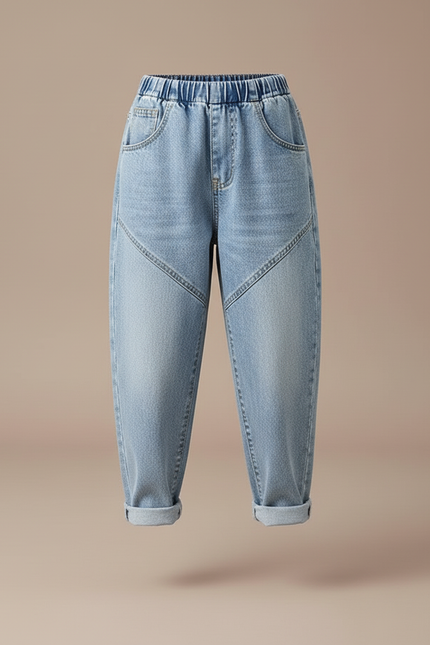 Pantalon Baggy Jean Bleu Clair Ample Enfant - vue 3