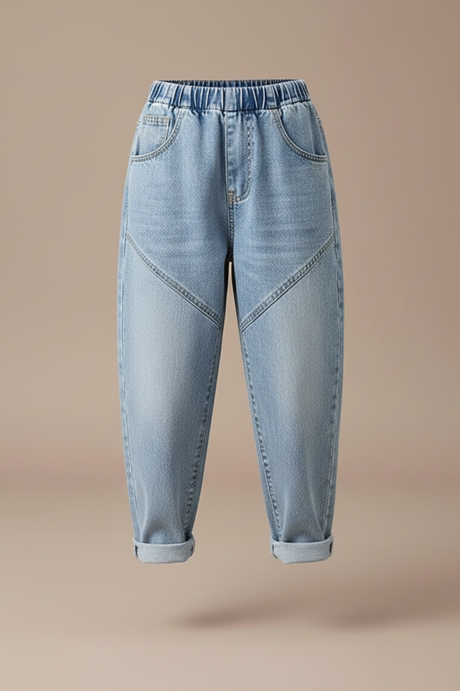 Pantalon Baggy Jean Bleu Clair Ample Enfant - vue 3