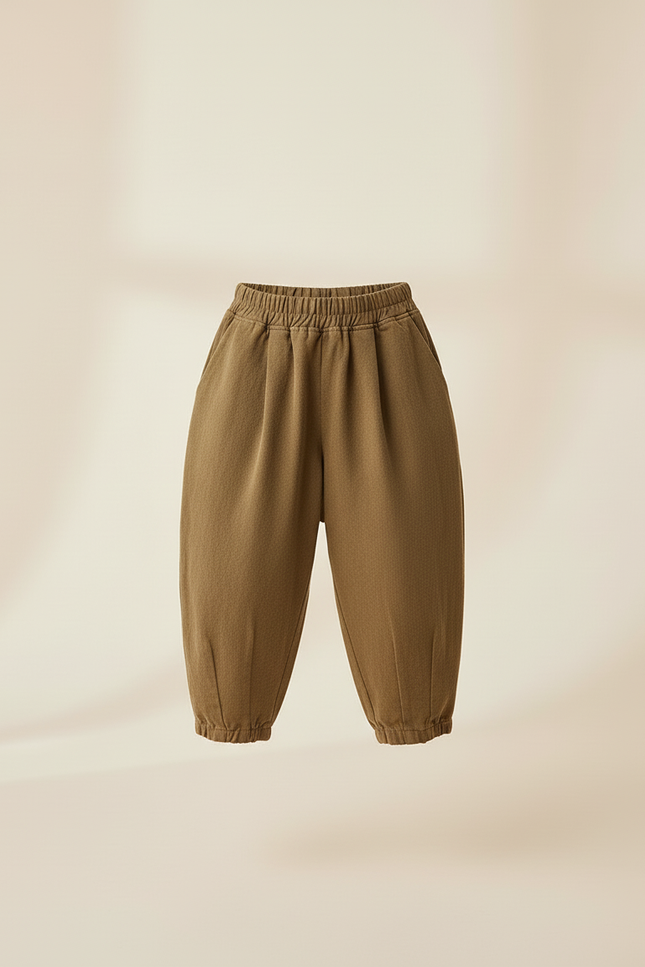 Pantalon Baggy Kaki Coton Ample Décontracté Confortable - vue 3