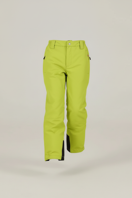 Pantalon Baggy Vert Citron Imperméable Bretelles Enfant Ski - Polyester - vue 3