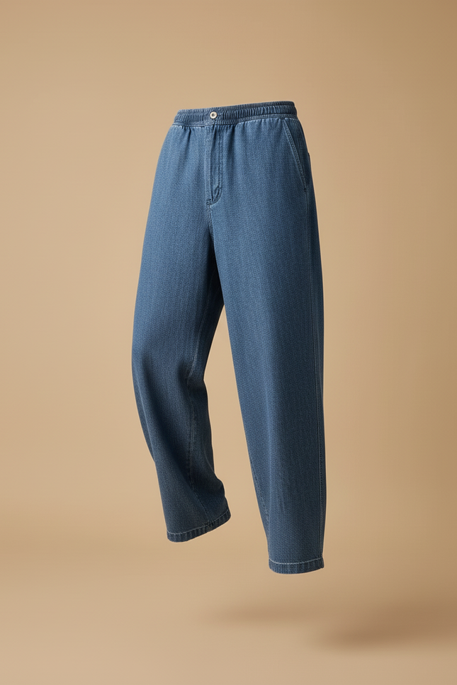 Pantalon Baggy Denim Bleu Ample Décontracté Homme - Jean - vue 3