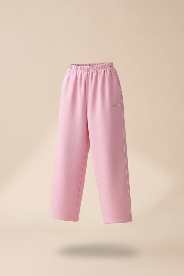 Pantalon Baggy Rose Molleton Ample Confortable Enfant - vue 3