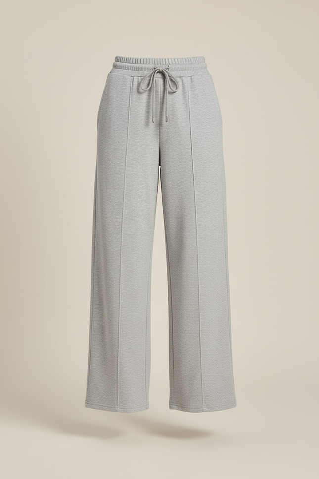 Pantalon Baggy Gris Clair Ample Décontracté Confortable Femme - Molleton - vue 3