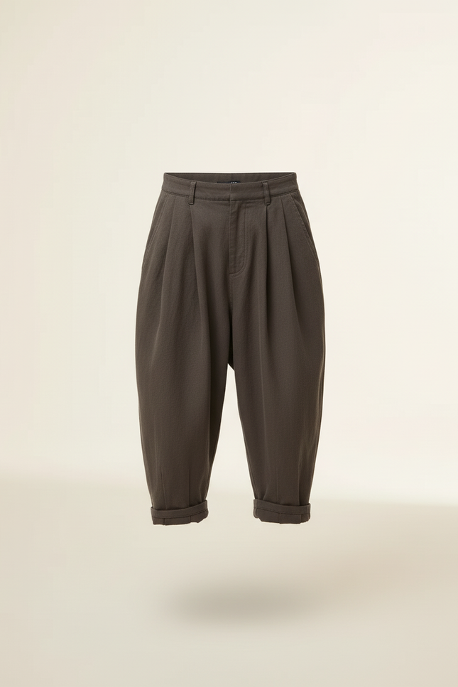 Pantalon Baggy Gris Foncé Ample Coton Enfant - vue 3