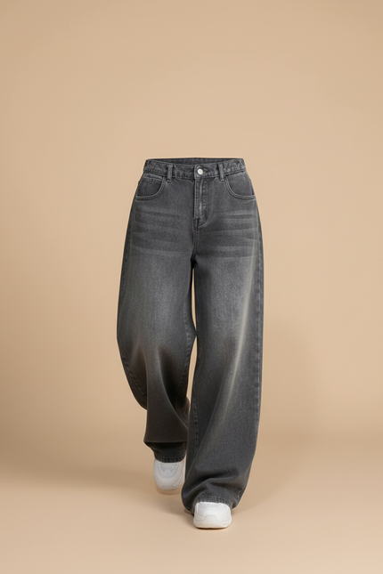 Pantalon Baggy Ado Garçon - Gris Jean - vue 3