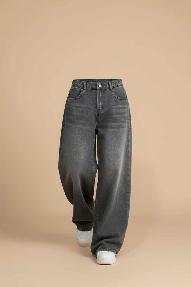 Pantalon Baggy Ado Garçon - Gris Jean - vue 3