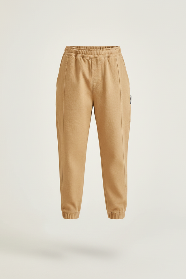 Pantalon Baggy Kaki Coton Ample Confortable Enfant - vue 3